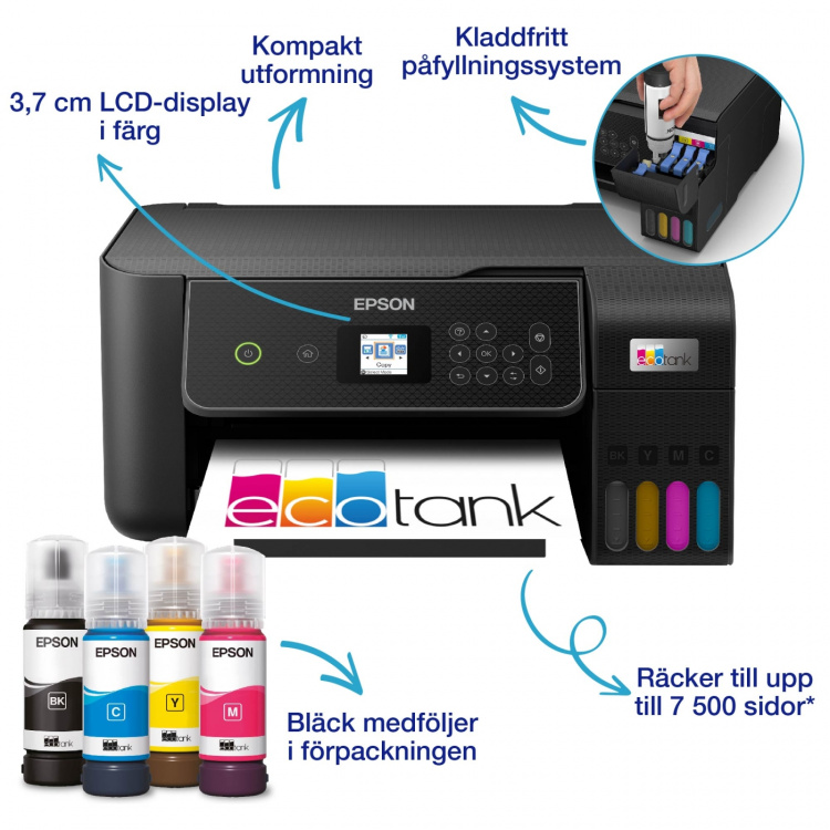 Epson EcoTank ET-2871 -mustesuihkutulostinEpson