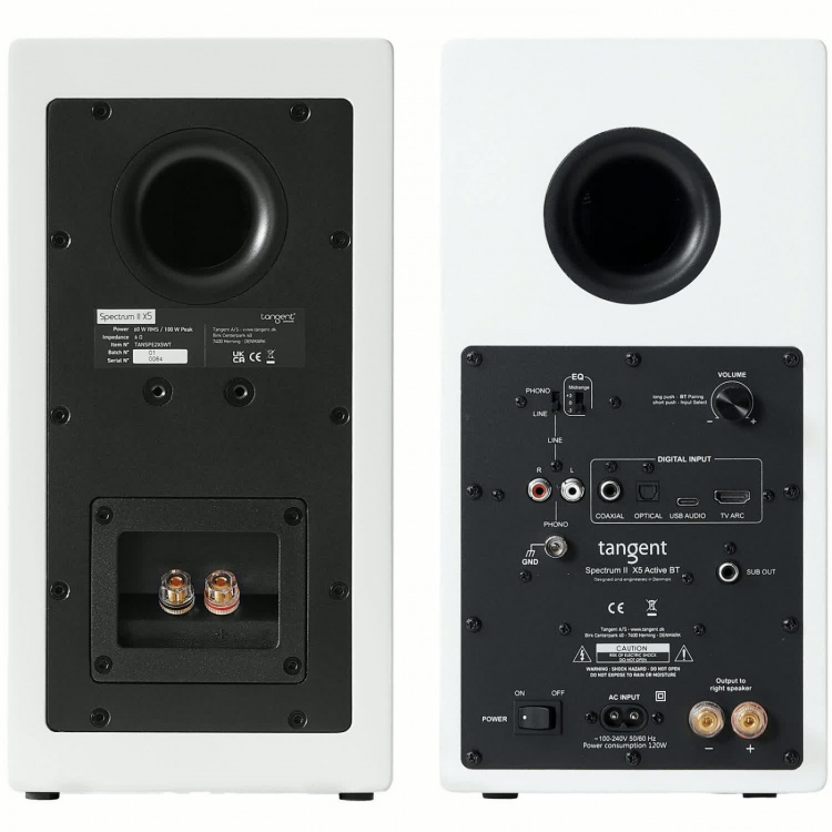 Tangent Högtalare Aktiva Spectrum X5 II BT HDMI Vita
