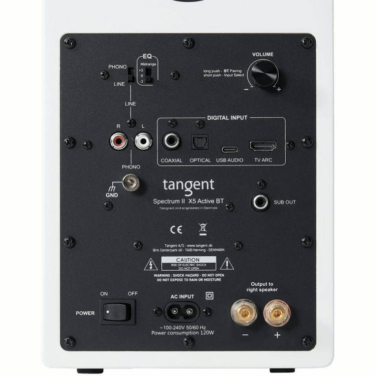 Tangent Högtalare Aktiva Spectrum X5 II BT HDMI Vita