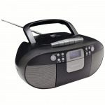 Soundmaster Boombox CD/MP3 DAB+/FM-radio Kassett USB SCD7800SW Svart/Grå