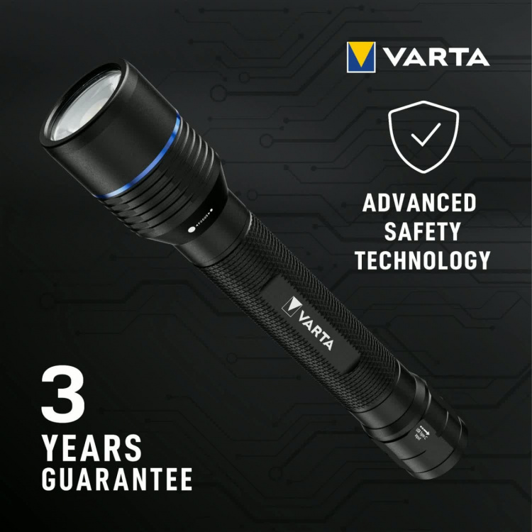 Varta Ficklampa 1500lm IP67 Night Cutter Pro F30R
