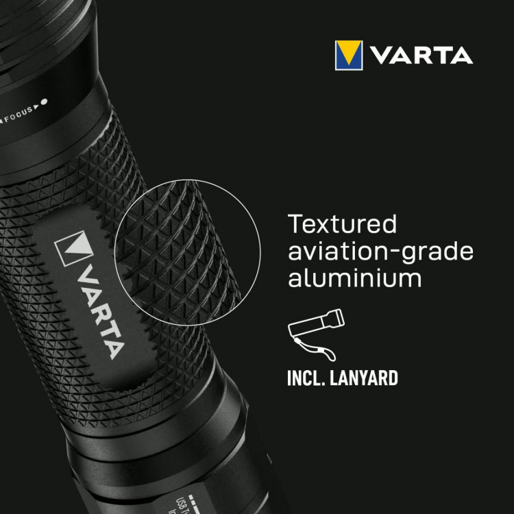 Varta Ficklampa 1500lm IP67 Night Cutter Pro F30R