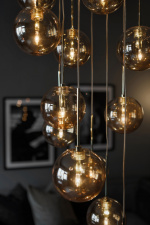 Globen Lighting Taklampa Skyfall 655154 Amber/Mässing Globen Lighting
