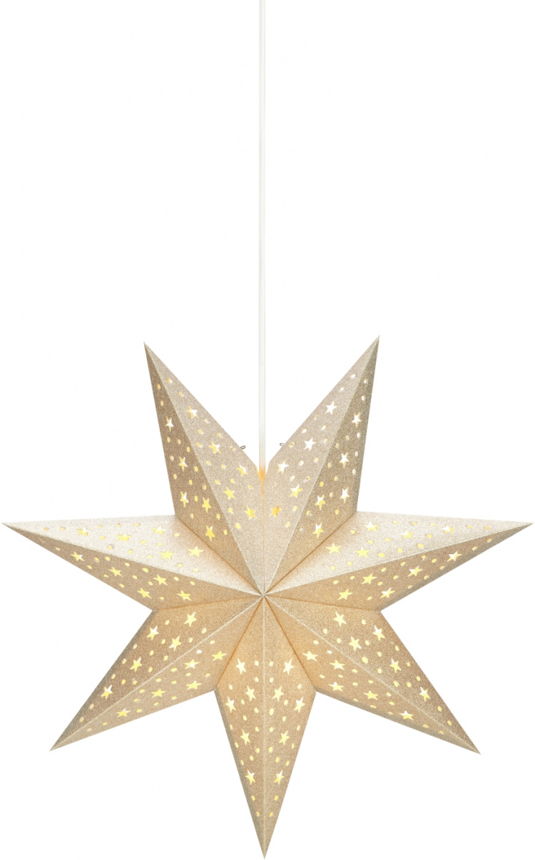 Markslöjd Julstjärna Solvalla 704419 45cm golden Markslöjd