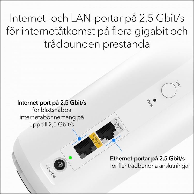 Netgear Router Orbi 370 Series Dual-Band WiFi 7 Mesh 3-Pack NETGEAR