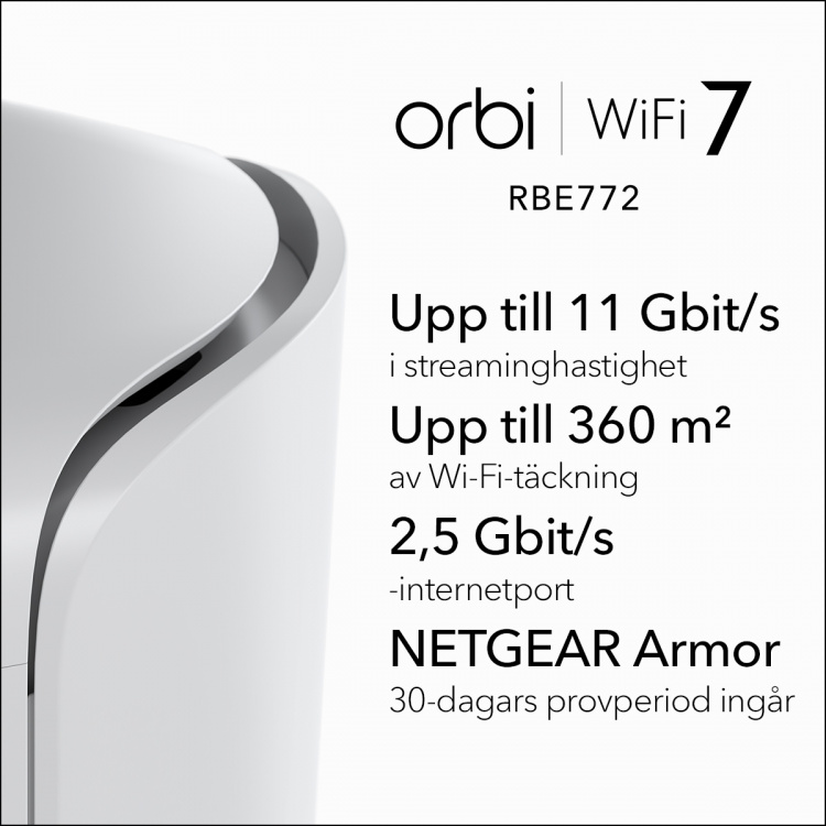 Netgear Orbi 770 Series Tri-Band WiFi 7 Mesh 2-Pack​ Netgear