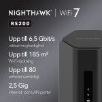Netgear Nighthawk WiFi 7 Router RS200, 6.5Gbps Netgear