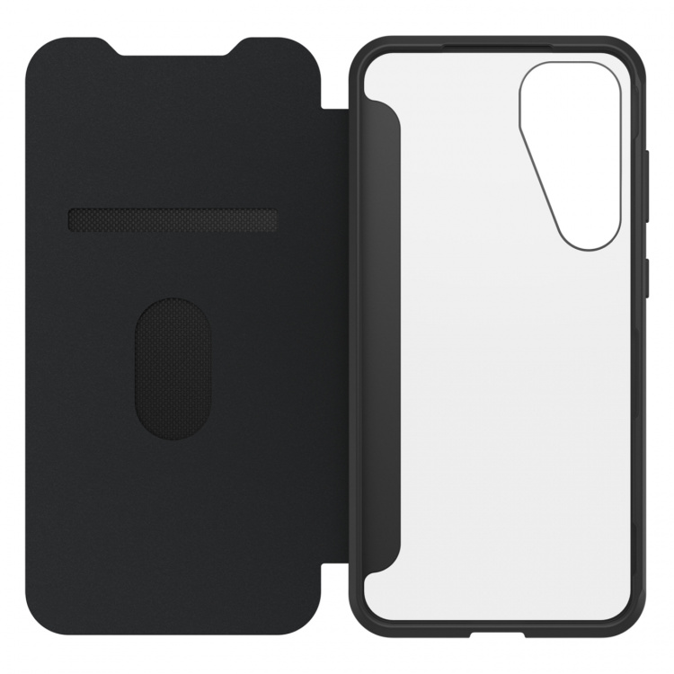 Otterbox React Folio Samsung Galaxy S25+ Black Crystal - clear/black