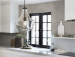 PR Home Taklampa Hamilton Clear/black 21cm PR Home