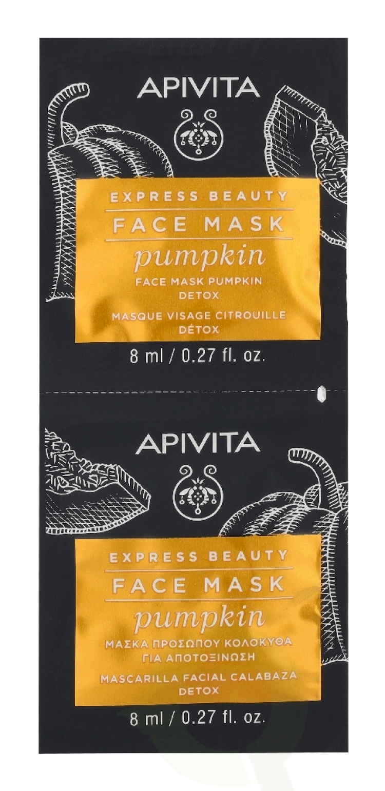 Apivita Express Beauty Face Mask Set 16 ml 2x8ml - Pumpkin