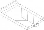 Tollco Tillbehör kylskåp Läckageskydd W30 vinkyl - BxD: 296x465mm Tollco