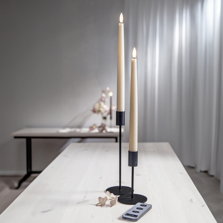 Star Trading LED-Antikljus 2p. FlammeSlim beige Star Trading