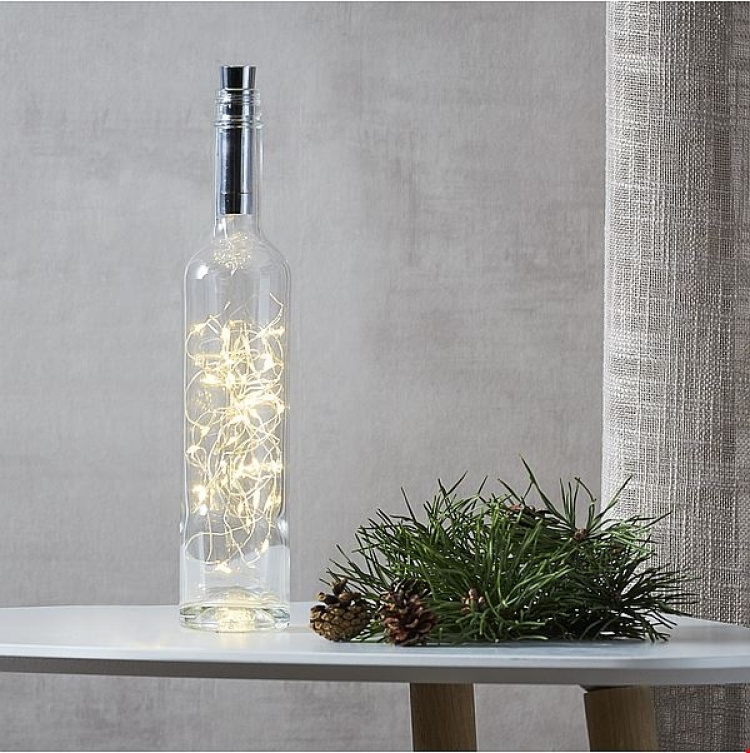 Star Trading Ljusslinga 728-04 Dewdrop Silver 40Ljus Star Trading
