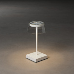 Konstsmide Bordslampa Scilla vit USB Konstsmide