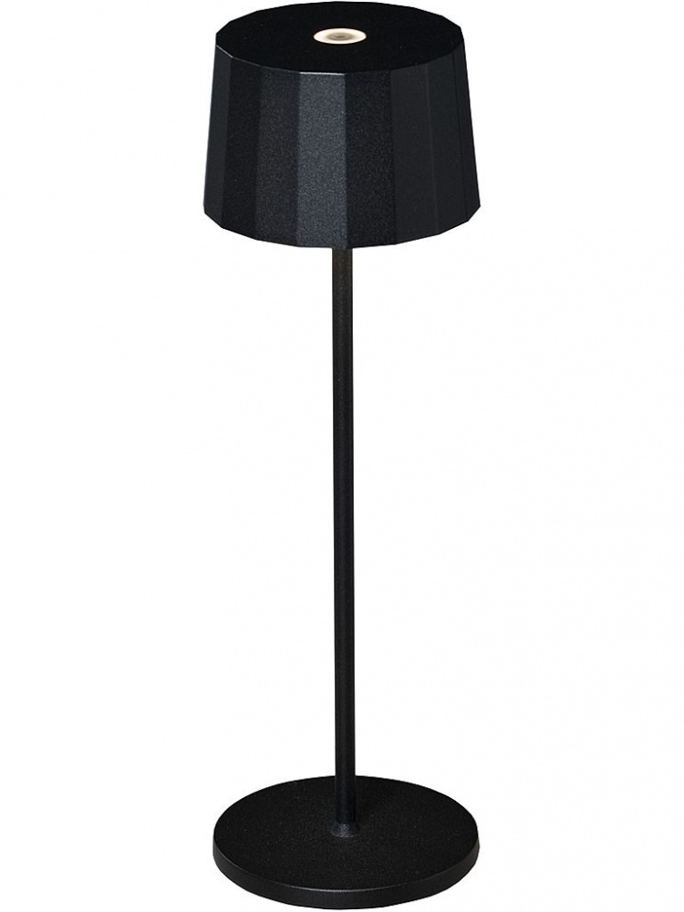 Konstsmide Bordslampa Positano svart USB Konstsmide