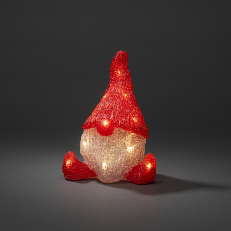 Konstsmide B/O Tomte akryl 26cm 6228-103 Konstsmide