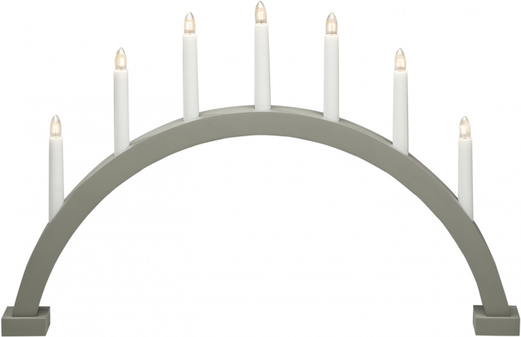 Konstsmide Elljusstake 7-arm båge 7 lj grå/grön 2272-965 Konstsmide