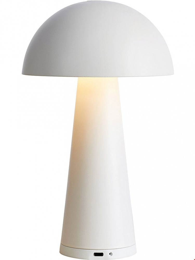 Markslöjd Bordslampa Fungi matt vit Markslöjd