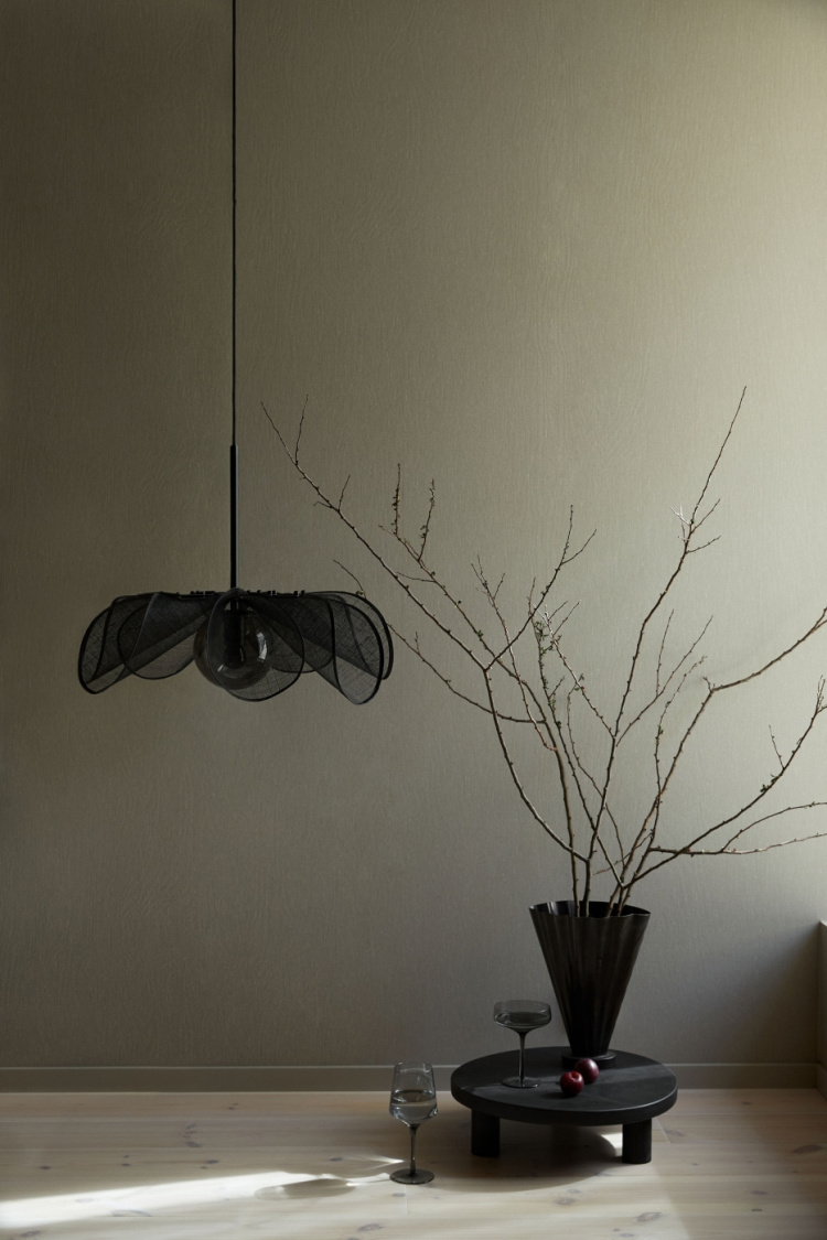 Markslöjd Taklampa STYRKA 1L 63cm Svart/ Rök Markslöjd