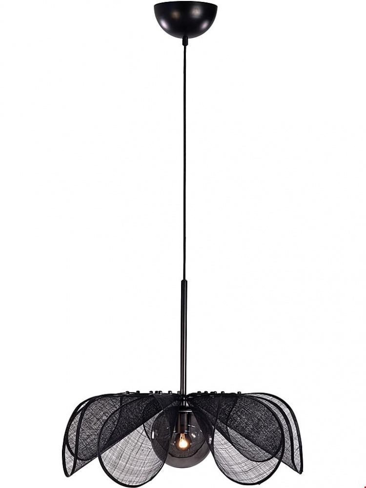 Markslöjd Taklampa STYRKA 1L 63cm Svart/ Rök Markslöjd