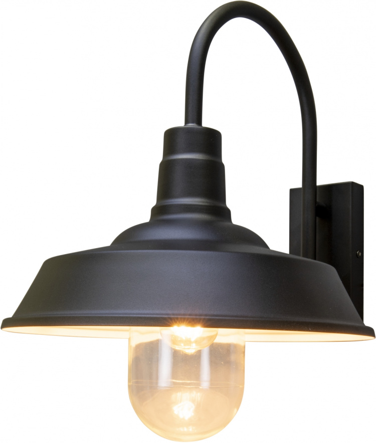 Konstsmide Vägglampa Trapani E27 svart Konstsmide