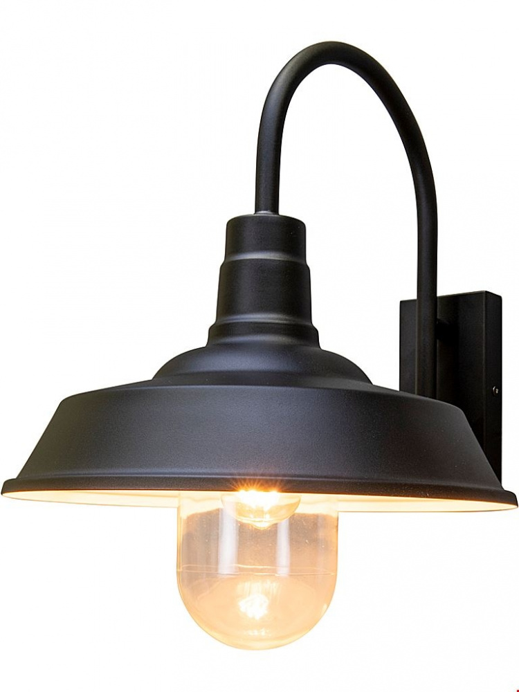 Konstsmide Vägglampa Trapani E27 svart Konstsmide